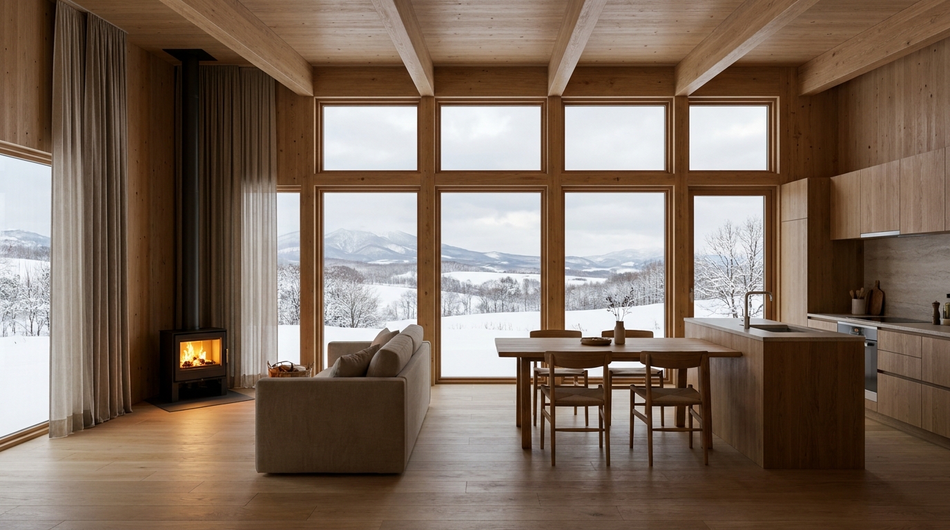 北の小屋 内観