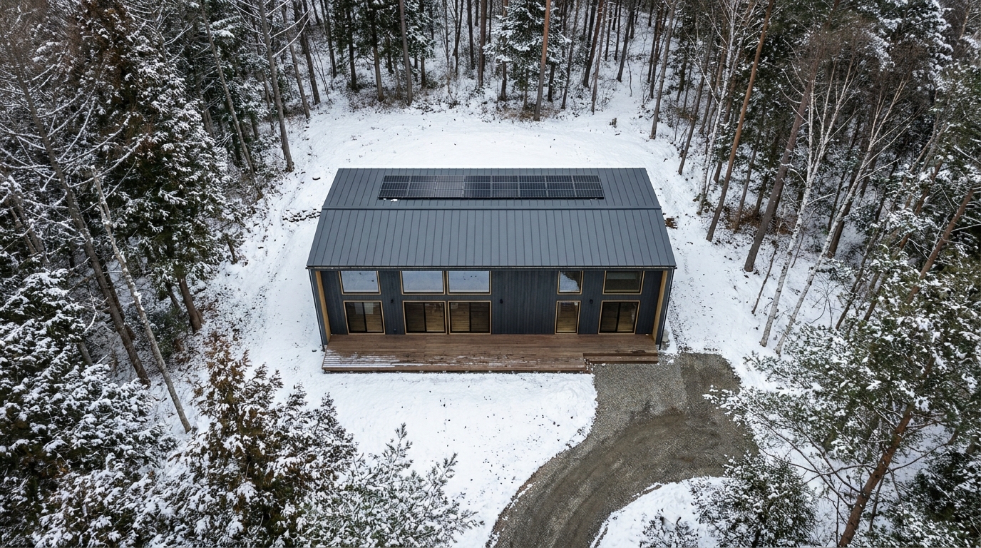 湖の小屋 配置