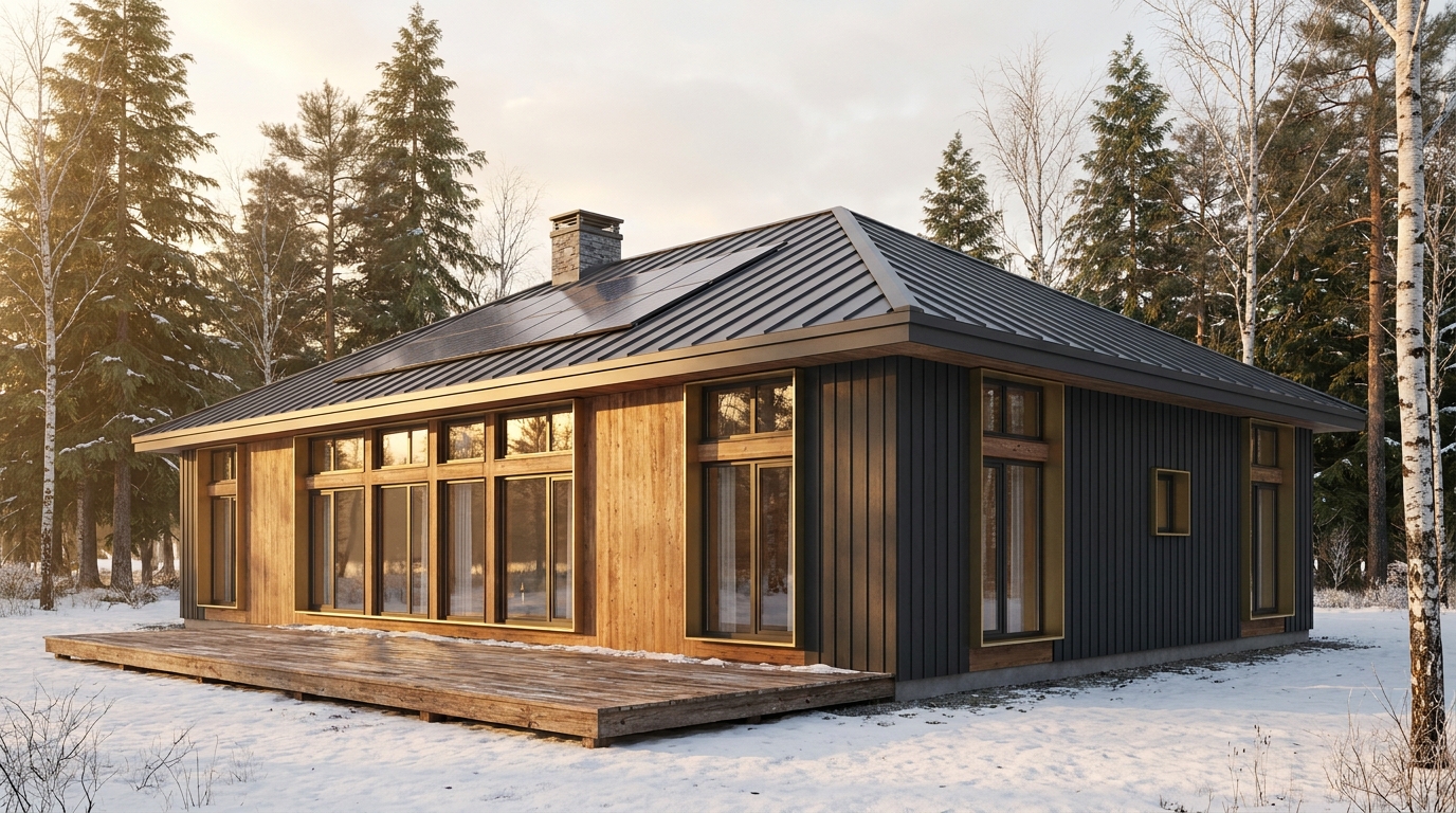 森の塔 外観 — AI render based on BIM specs