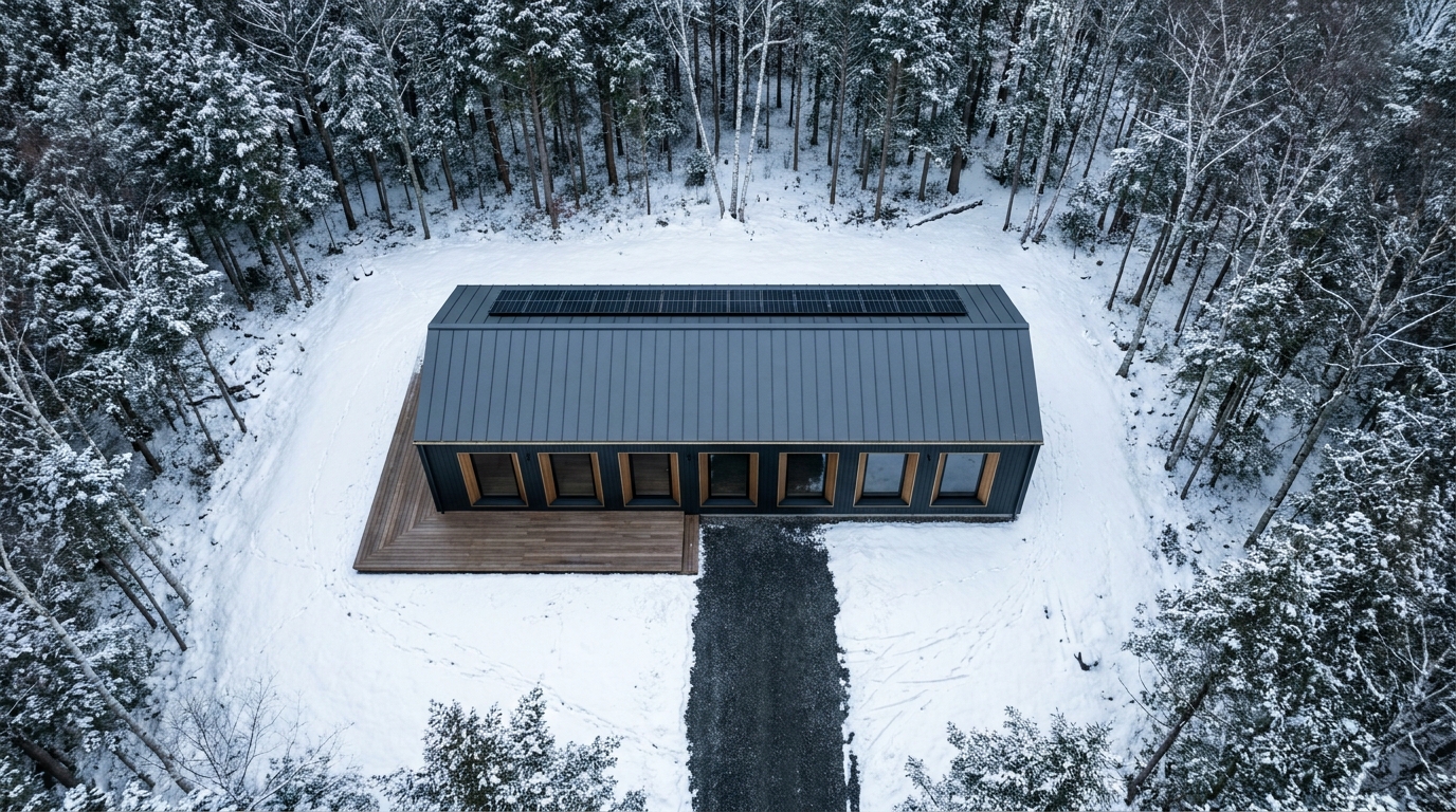 雪の小屋 配置