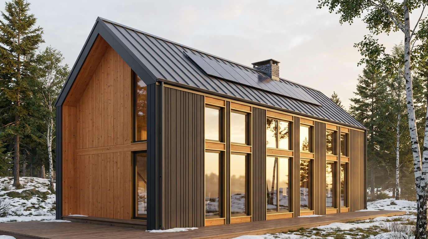 南の館 外観 — AI render based on BIM specs