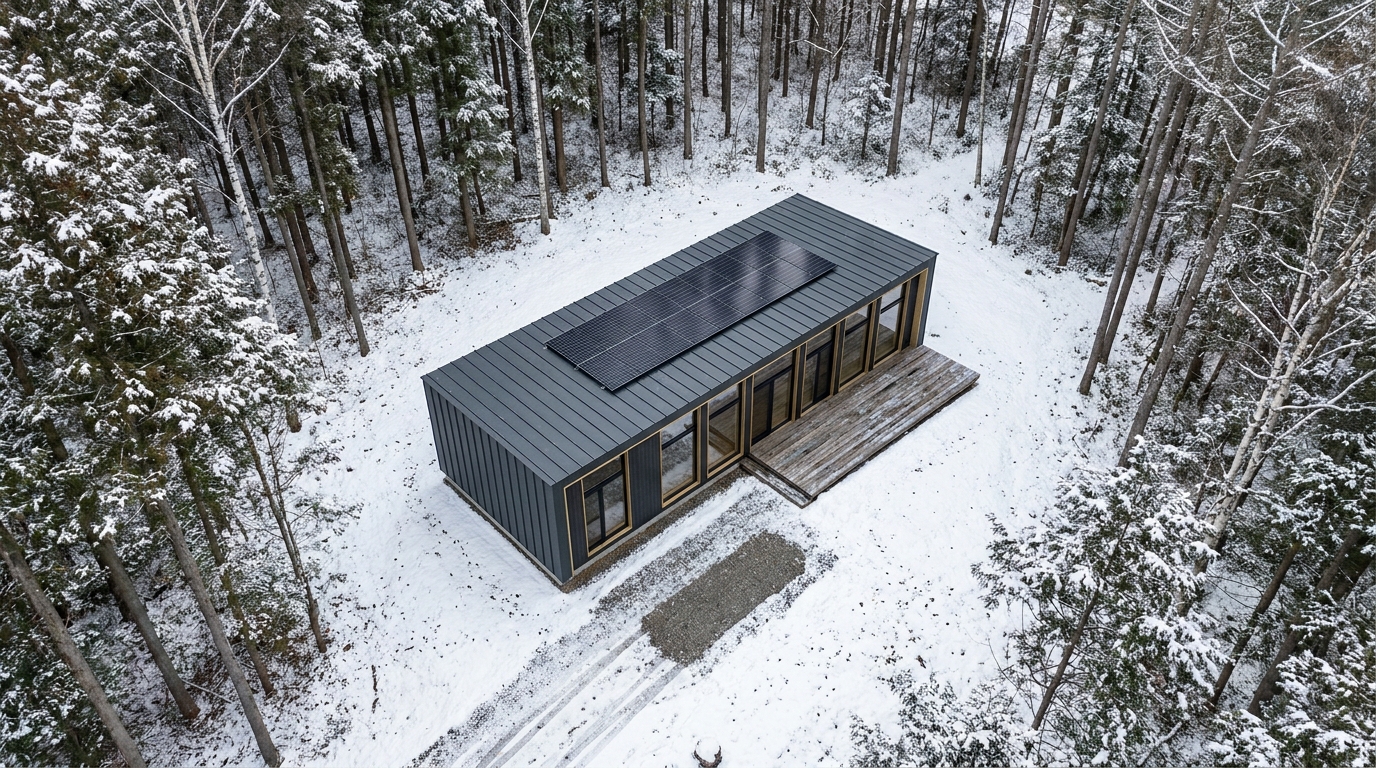 雪の小屋 配置