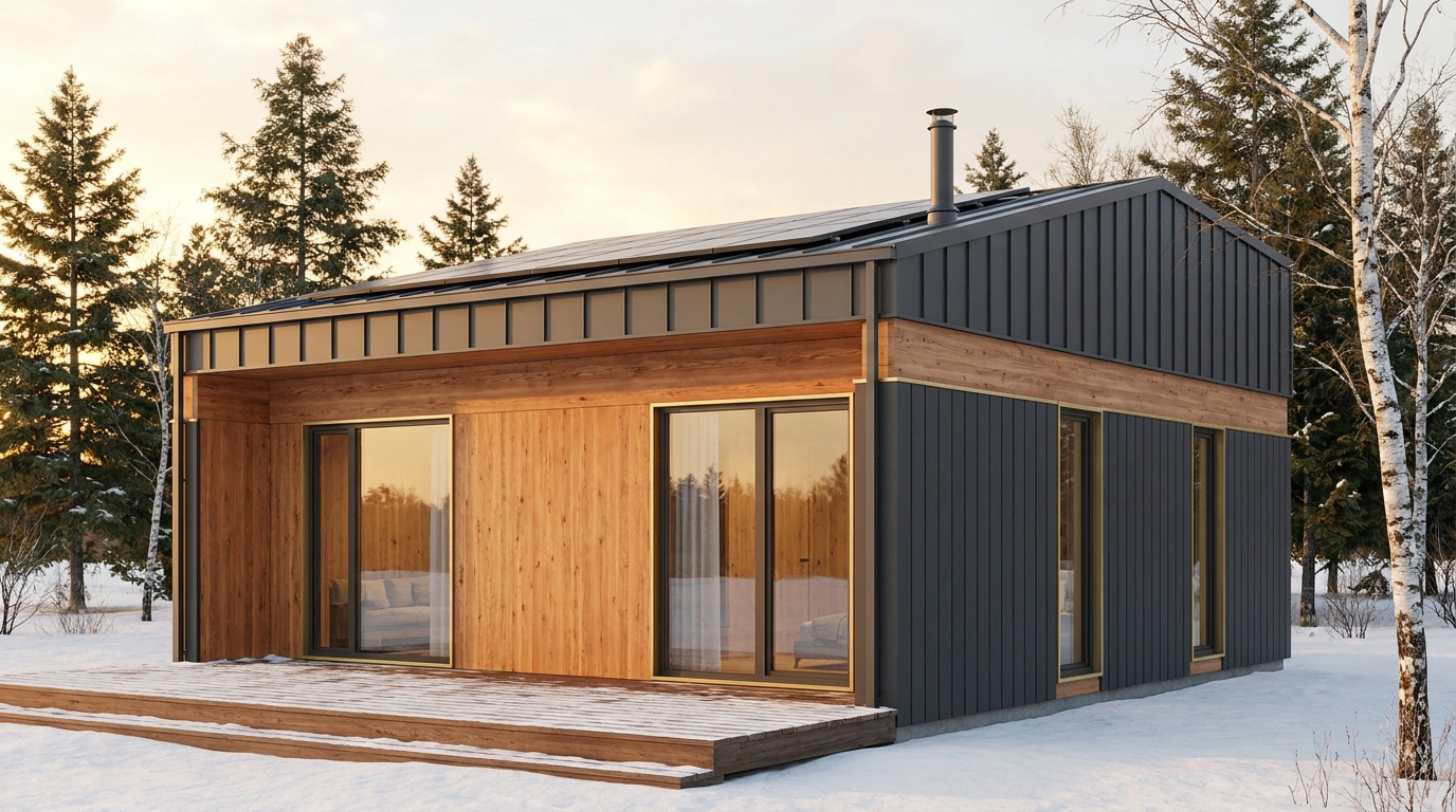 風の館 外観 — AI render based on BIM specs