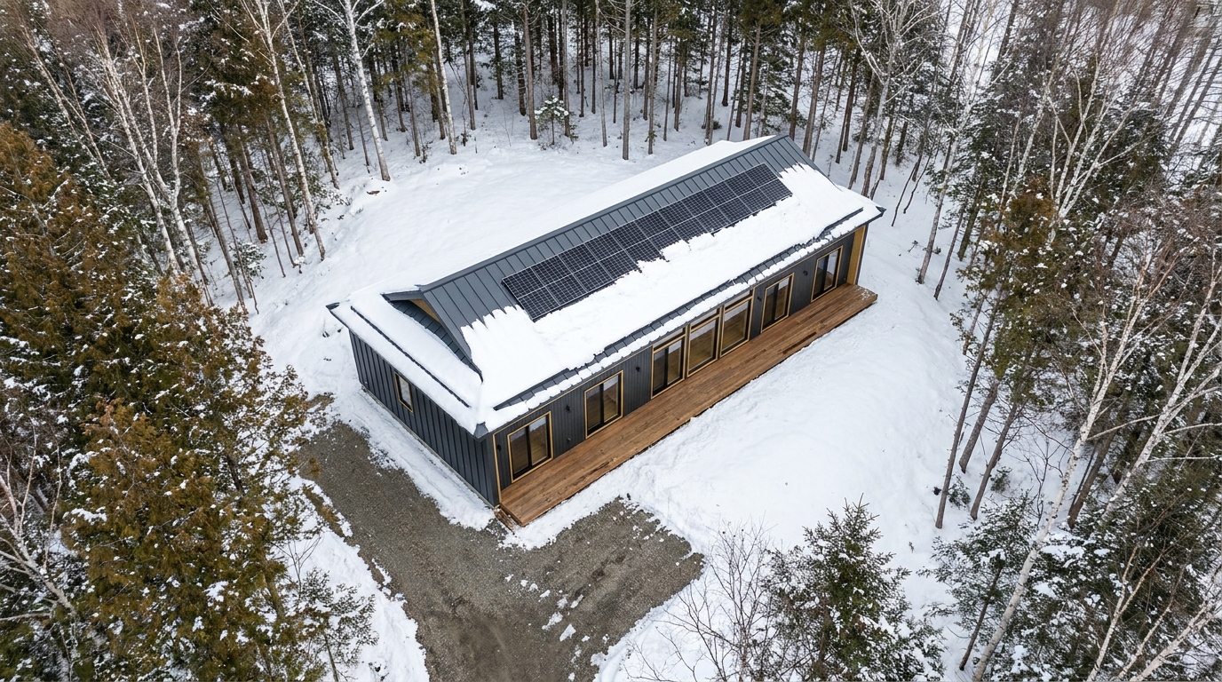 湖の小屋 配置