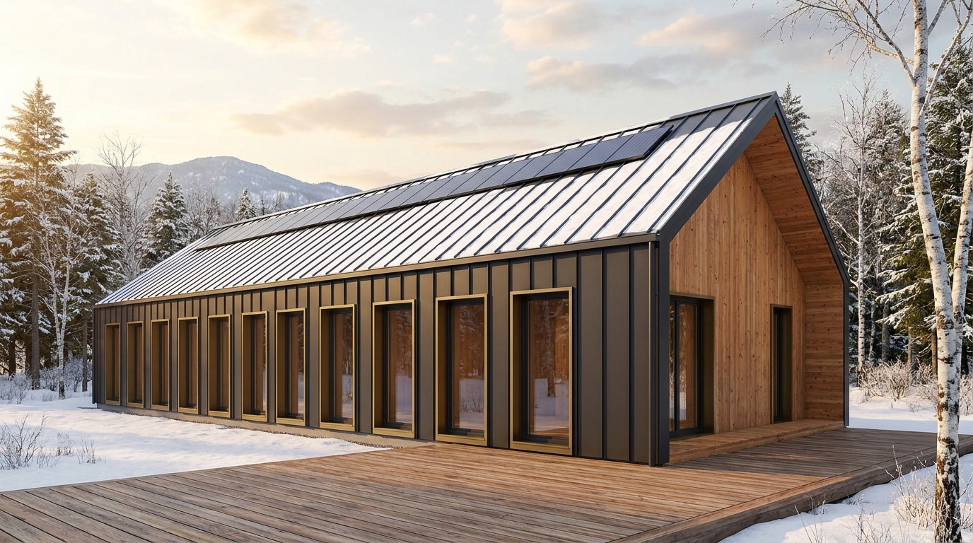 星の家 外観 — AI render based on BIM specs