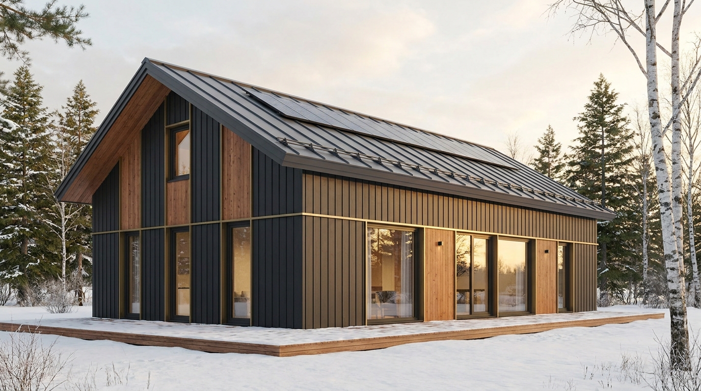 東の館 外観 — AI render based on BIM specs