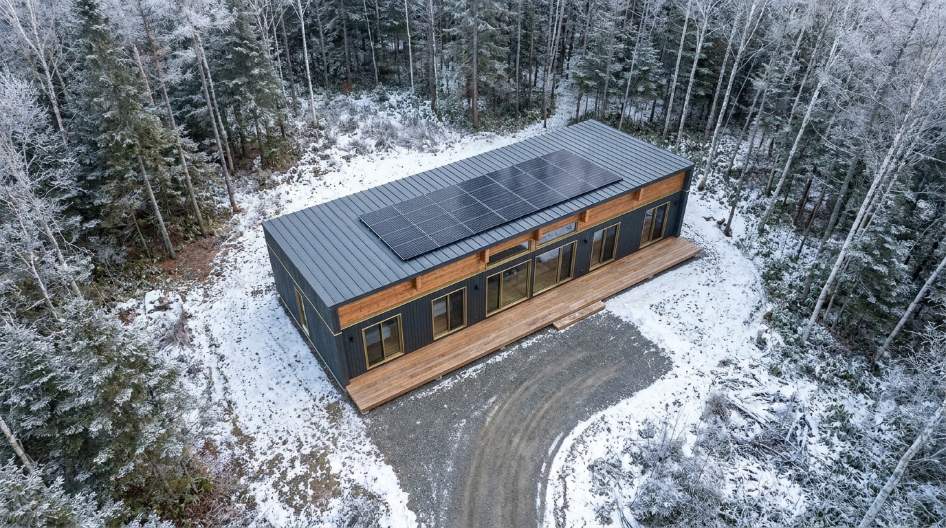 雪の小屋 配置