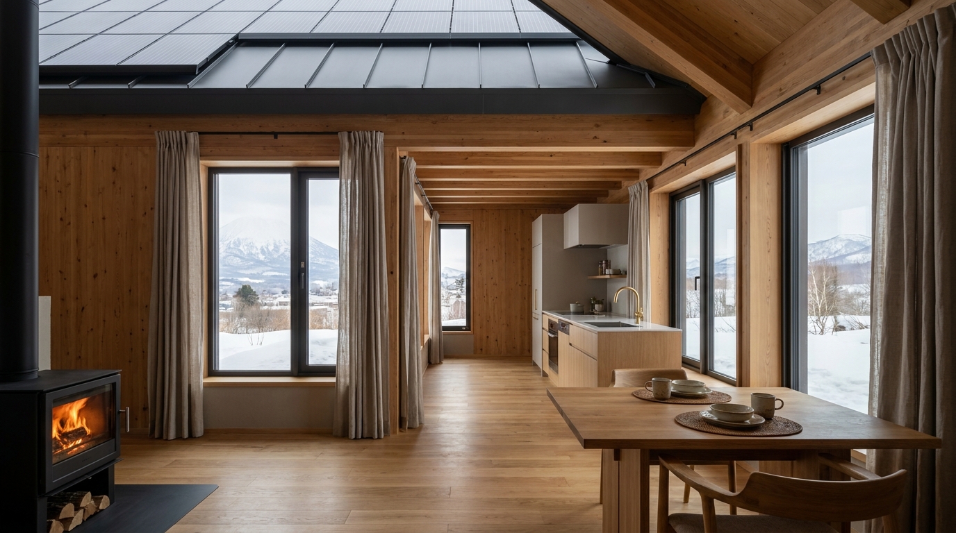 霧の小屋 内観