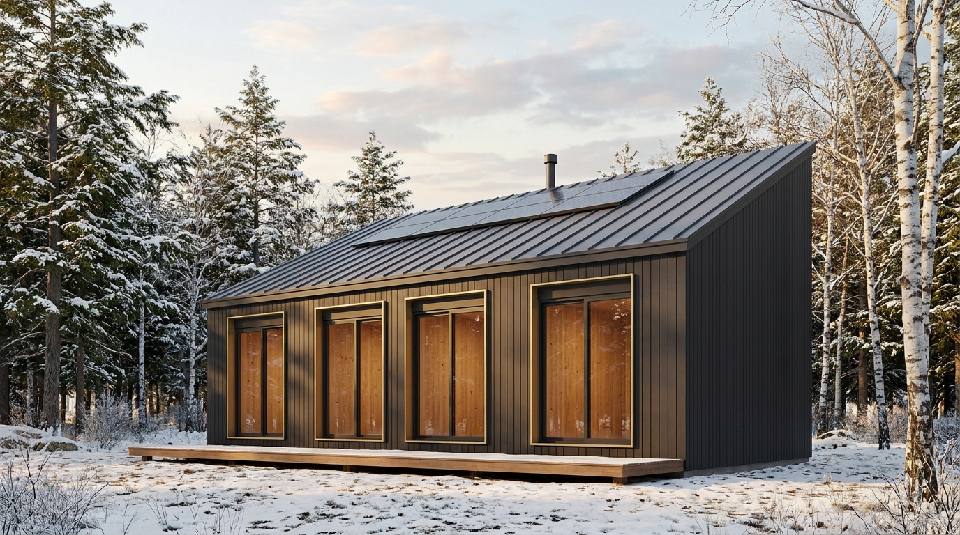 霧の館 外観 — AI render based on BIM specs