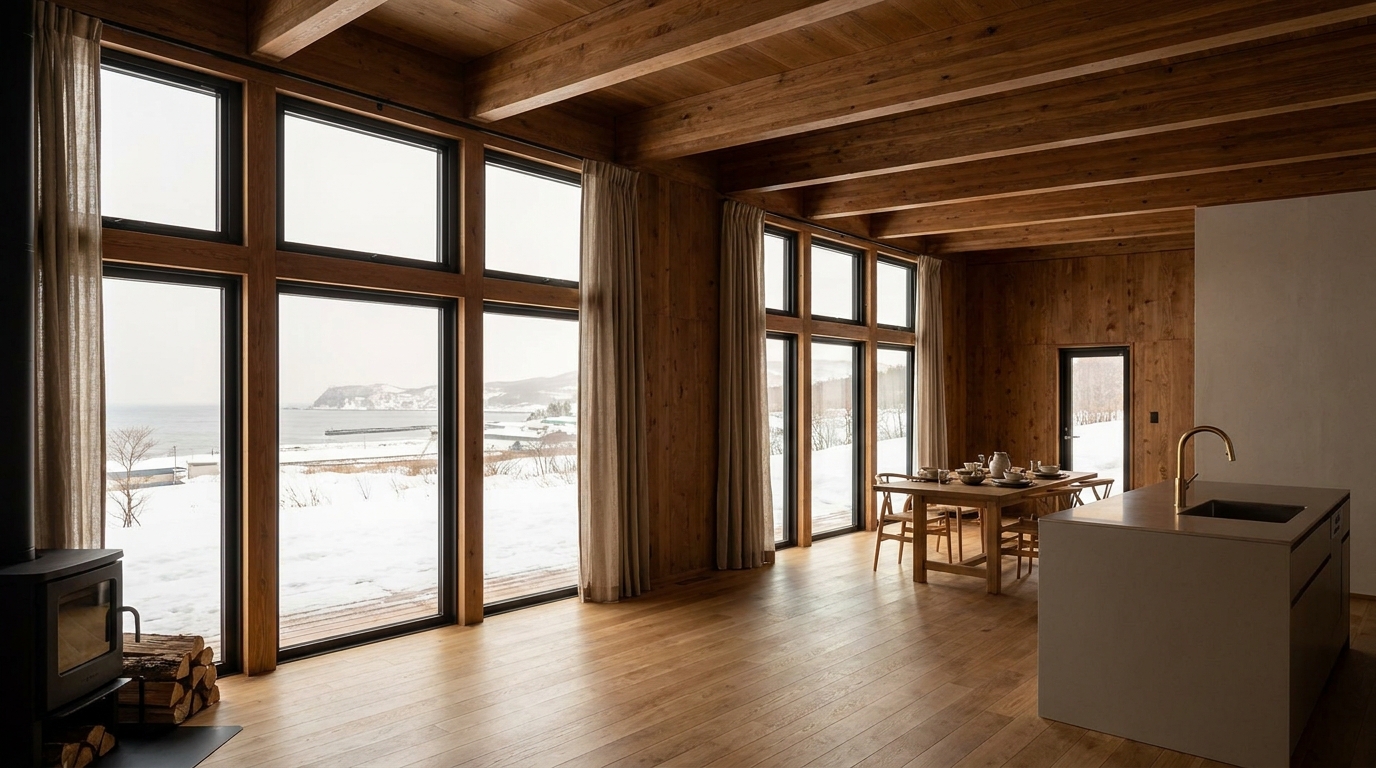月の小屋 内観