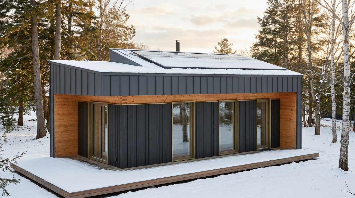 陽の館 外観 — AI render based on BIM specs