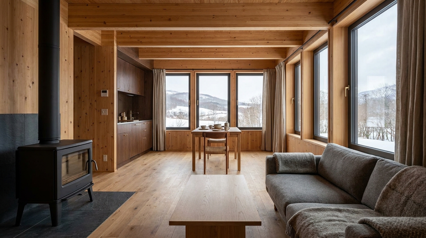風の小屋 内観