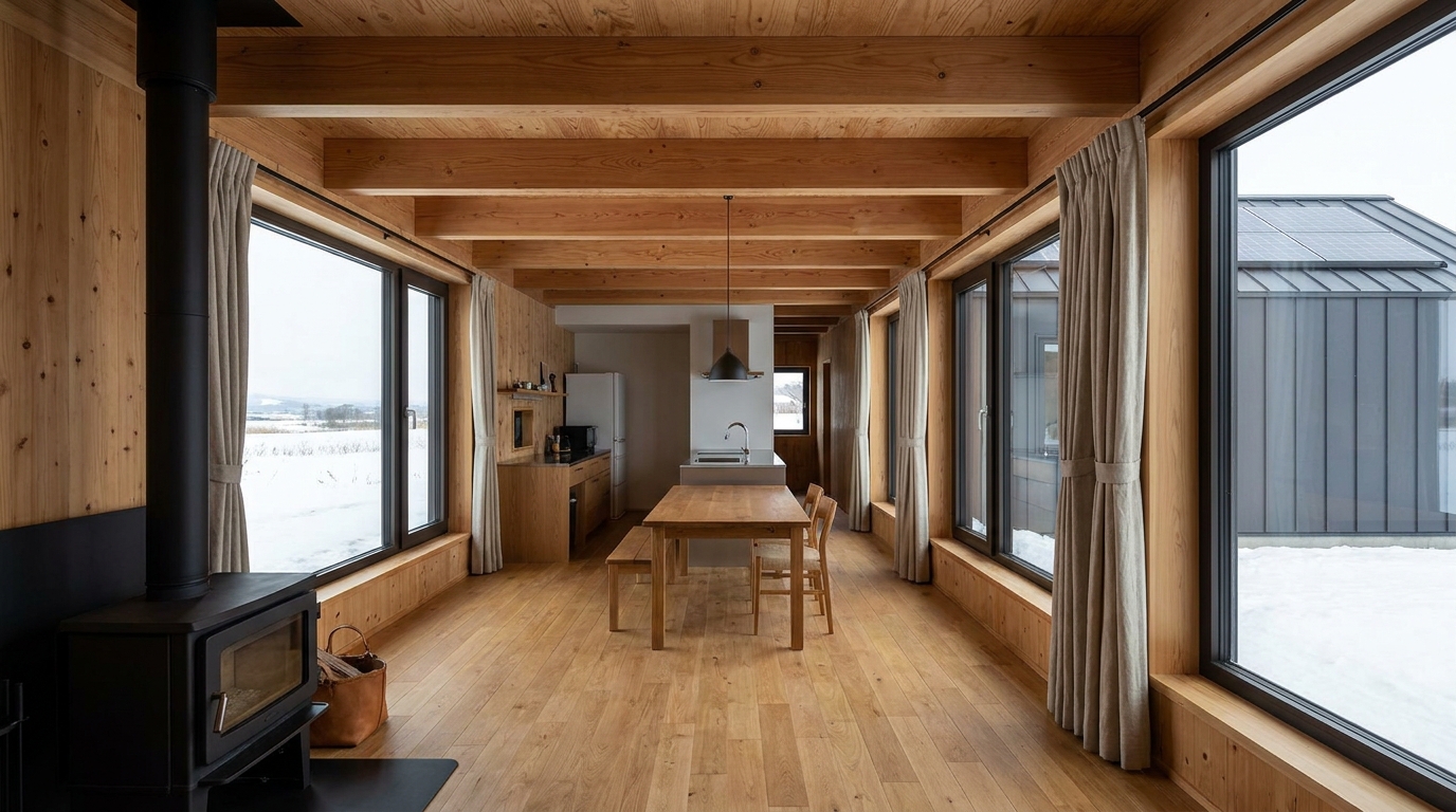 南の小屋 内観