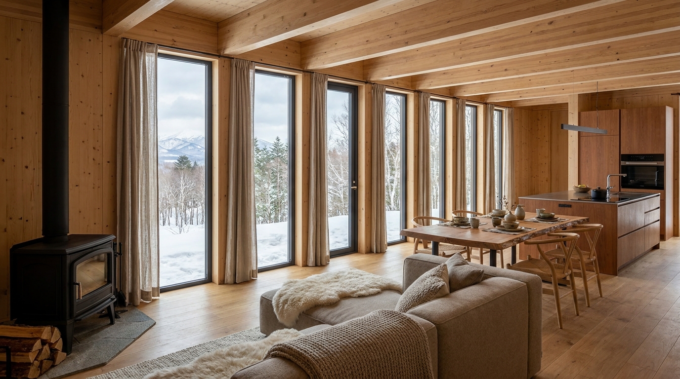 月の小屋 内観