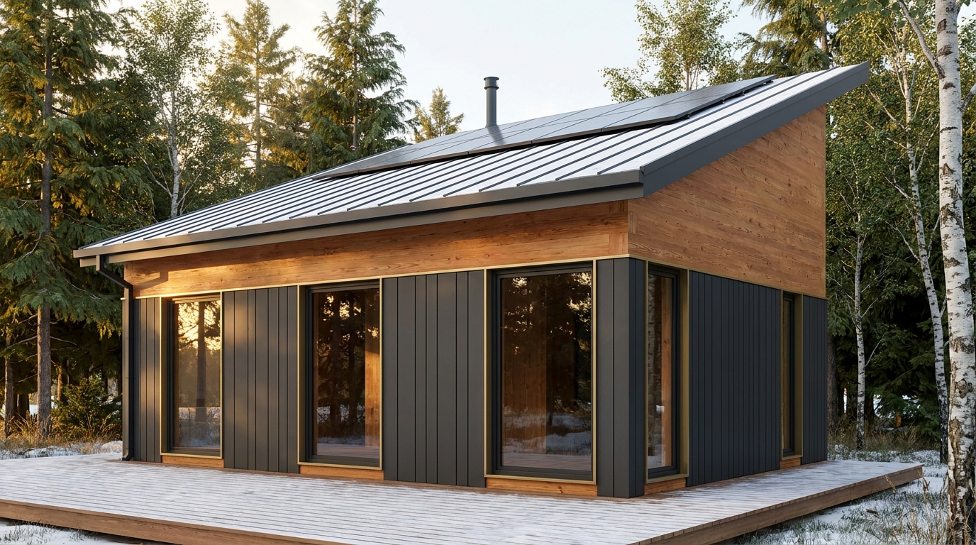 東の蔵 外観 — AI render based on BIM specs