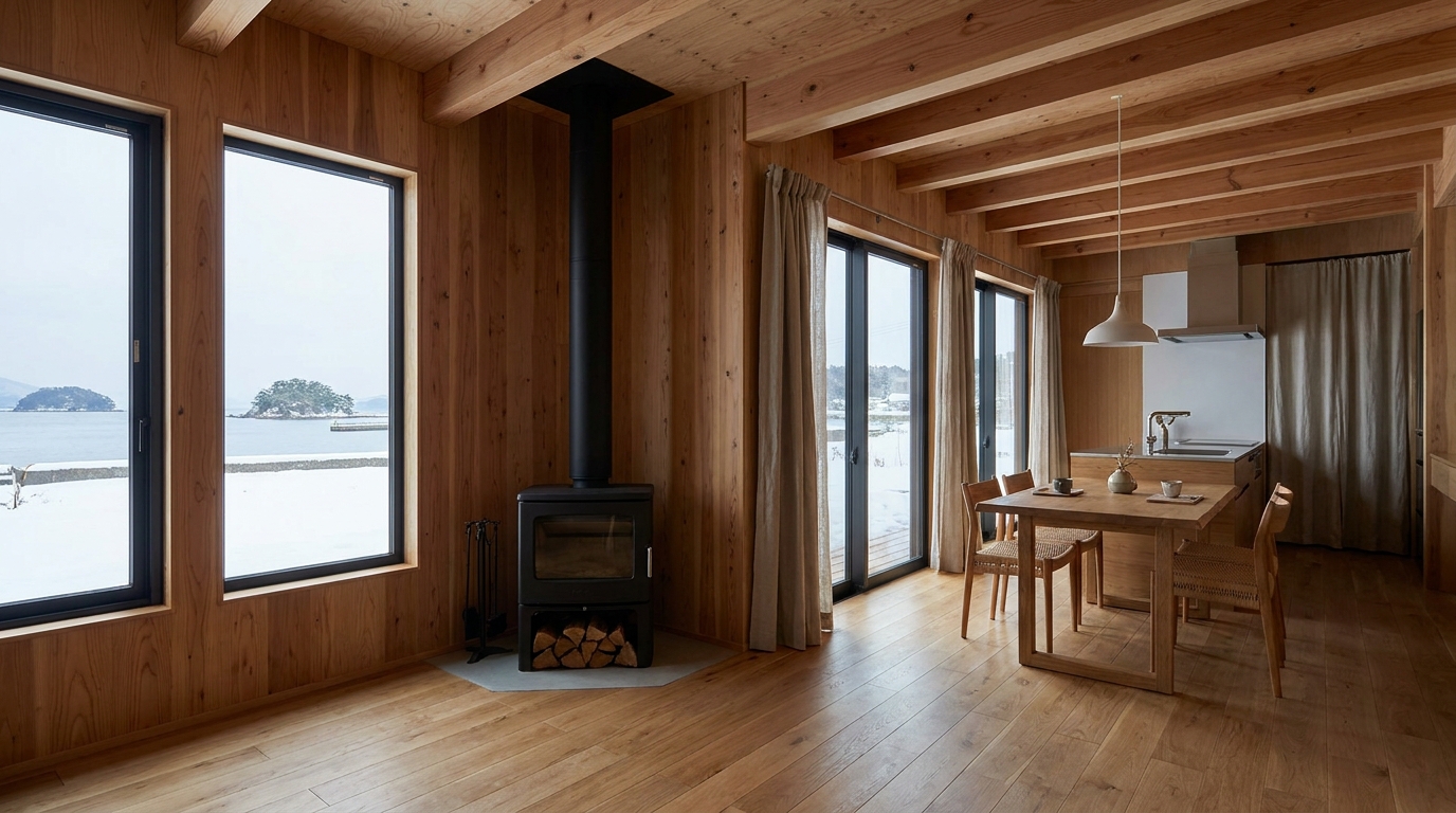 南の小屋 内観
