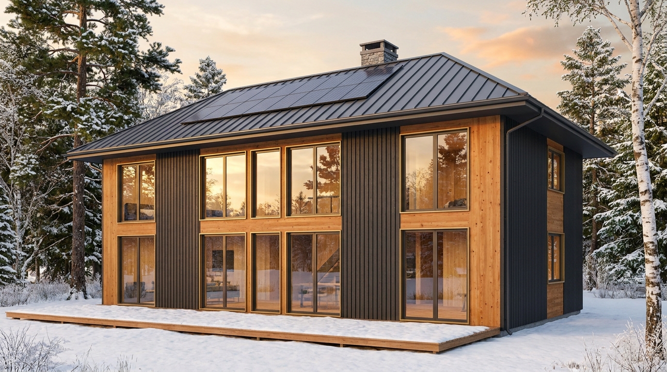 月の蔵 外観 — AI render based on BIM specs