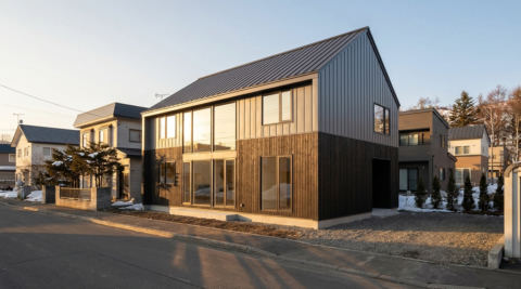 ニセコ町 中庭の家