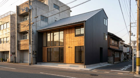 山口市 旗竿地の家