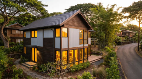 Liljestrand House (実在・1952 Vladimir Ossipoff) — リリエストランド邸