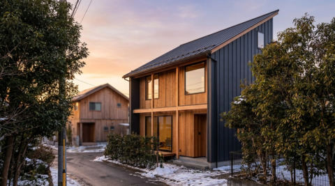 傾斜屋根の家 — Snøhetta に学ぶ hommage (非公式コンセプトモデル)